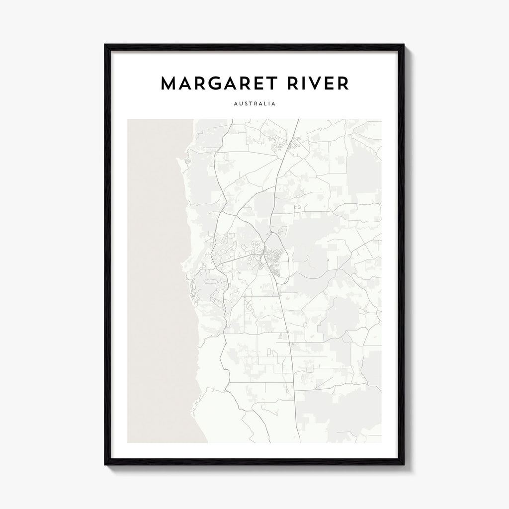 Margaret River Map Poster
