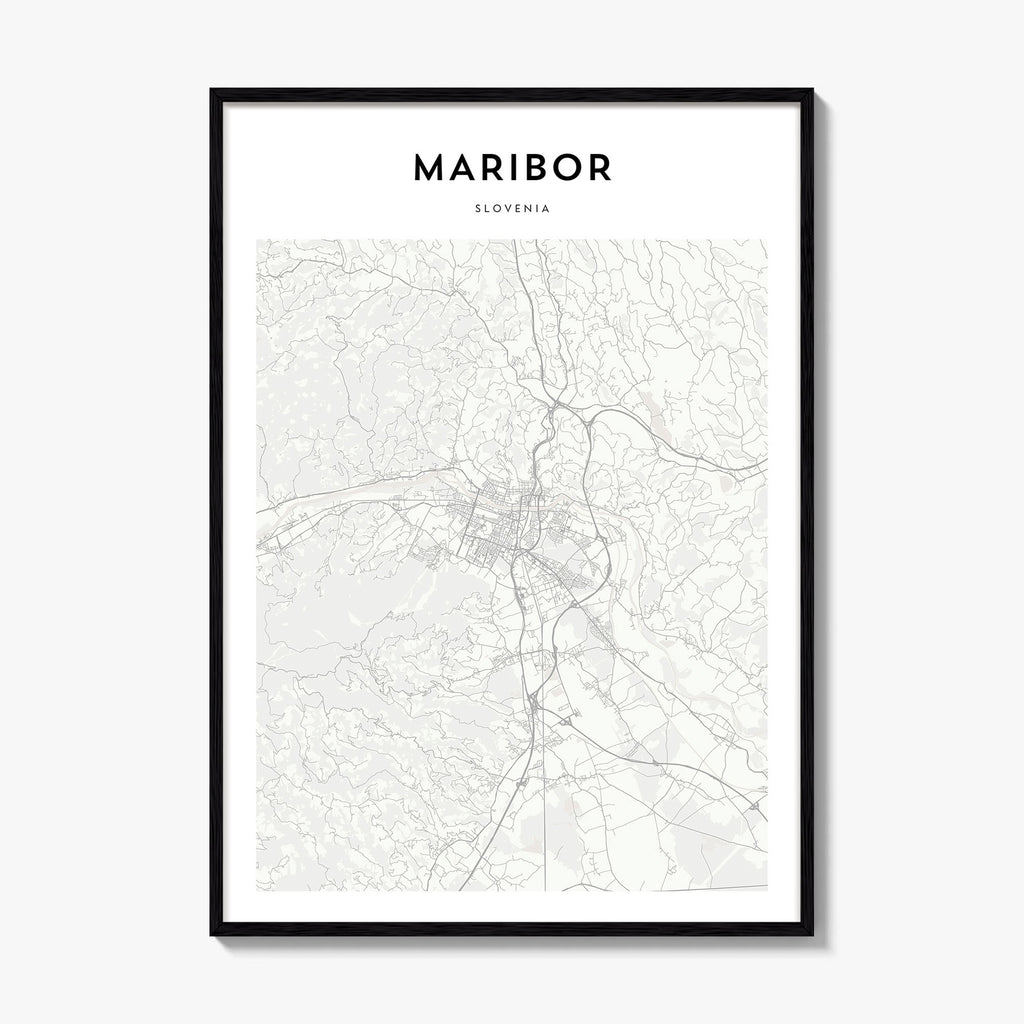 Maribor Map Poster