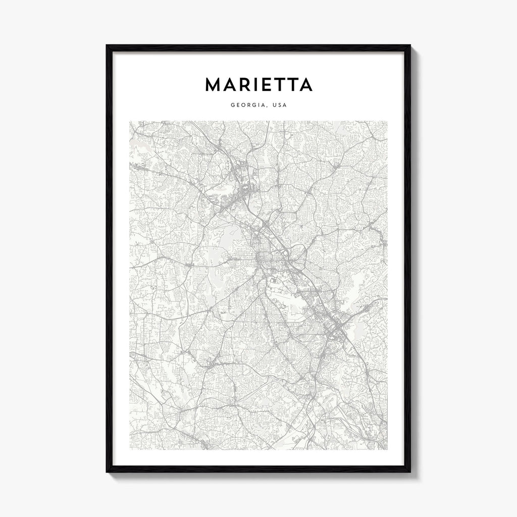 Marietta Map Poster