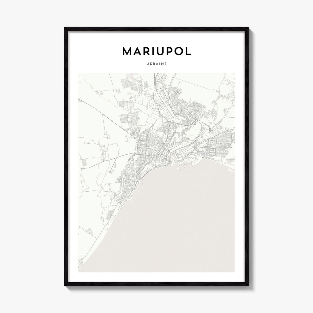 Mariupol Map Poster