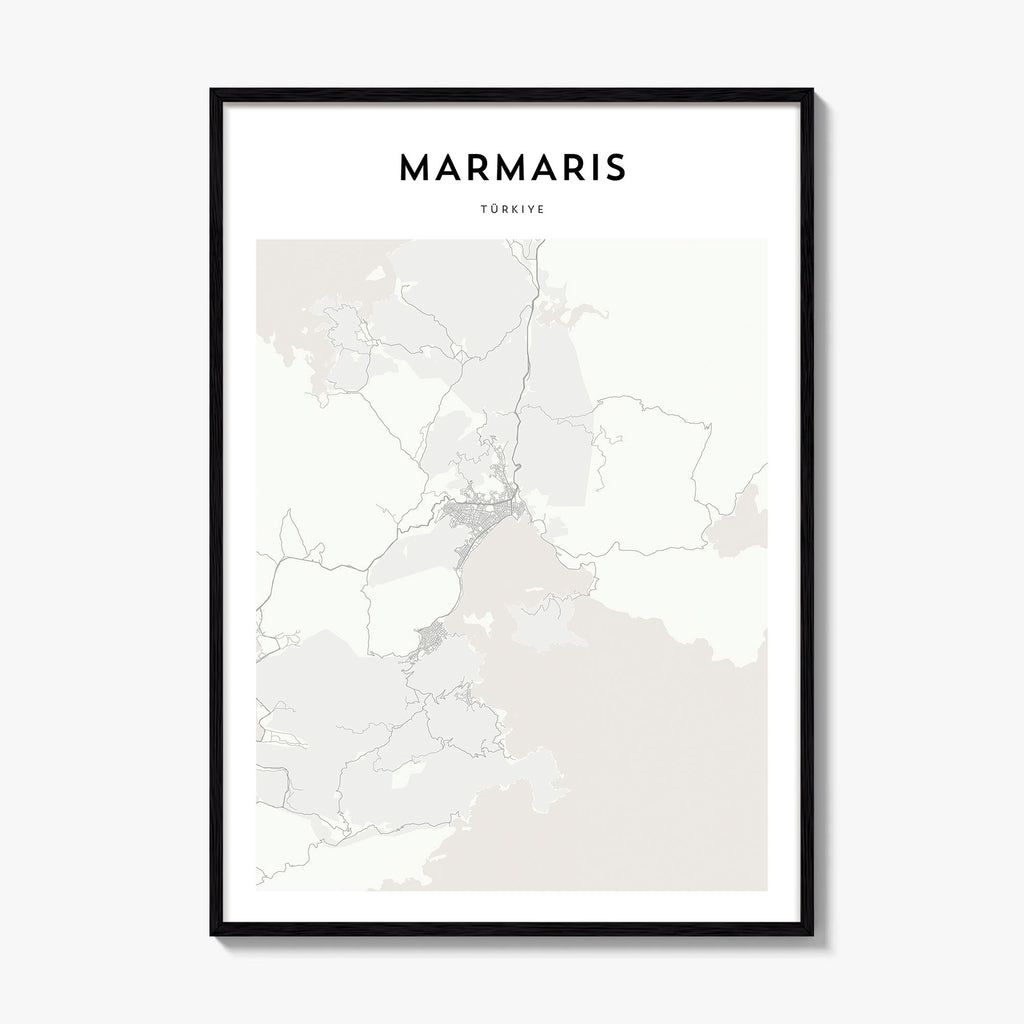 Marmaris Map Poster