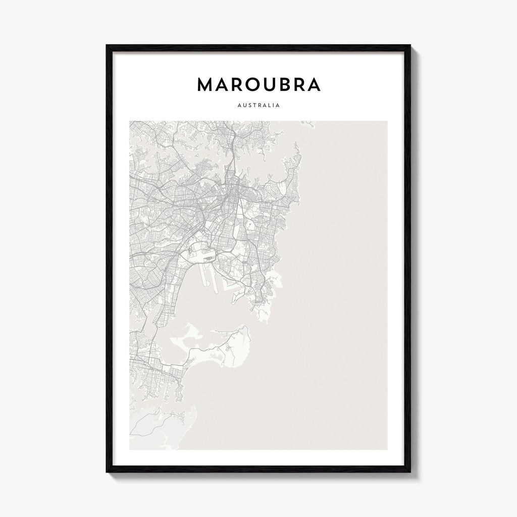 Maroubra Map Poster