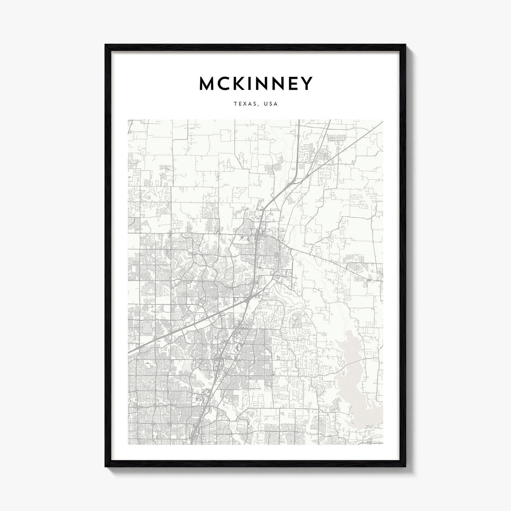 Mckinney Map Poster