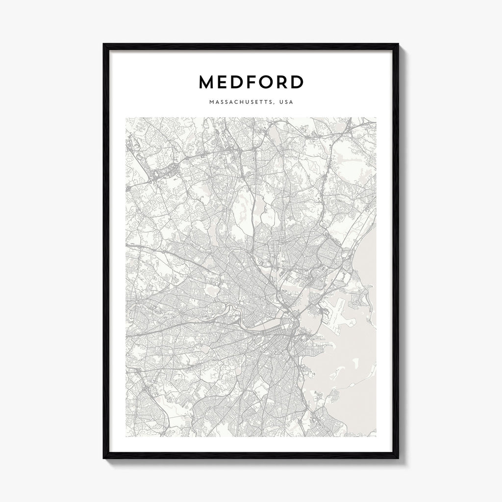 Medford Massachusetts Map Poster