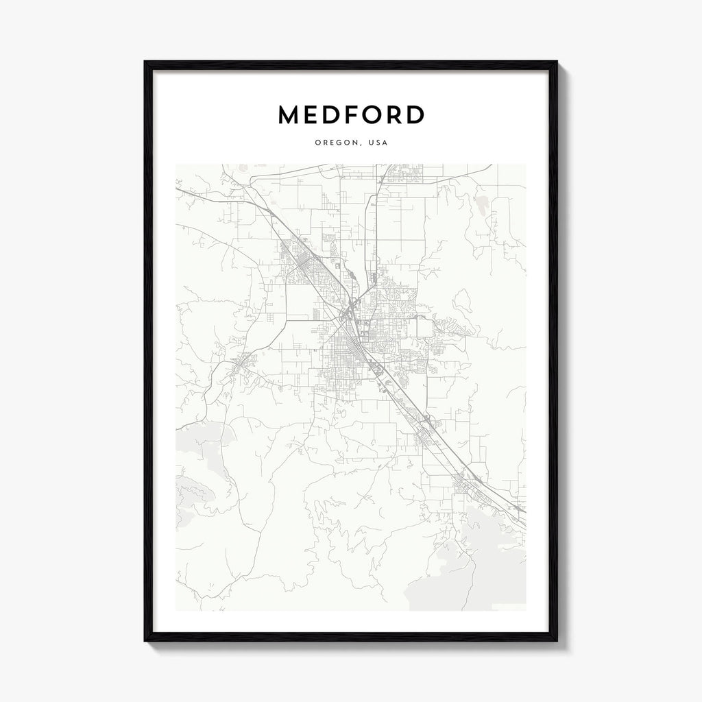 Medford Oregon Map Poster