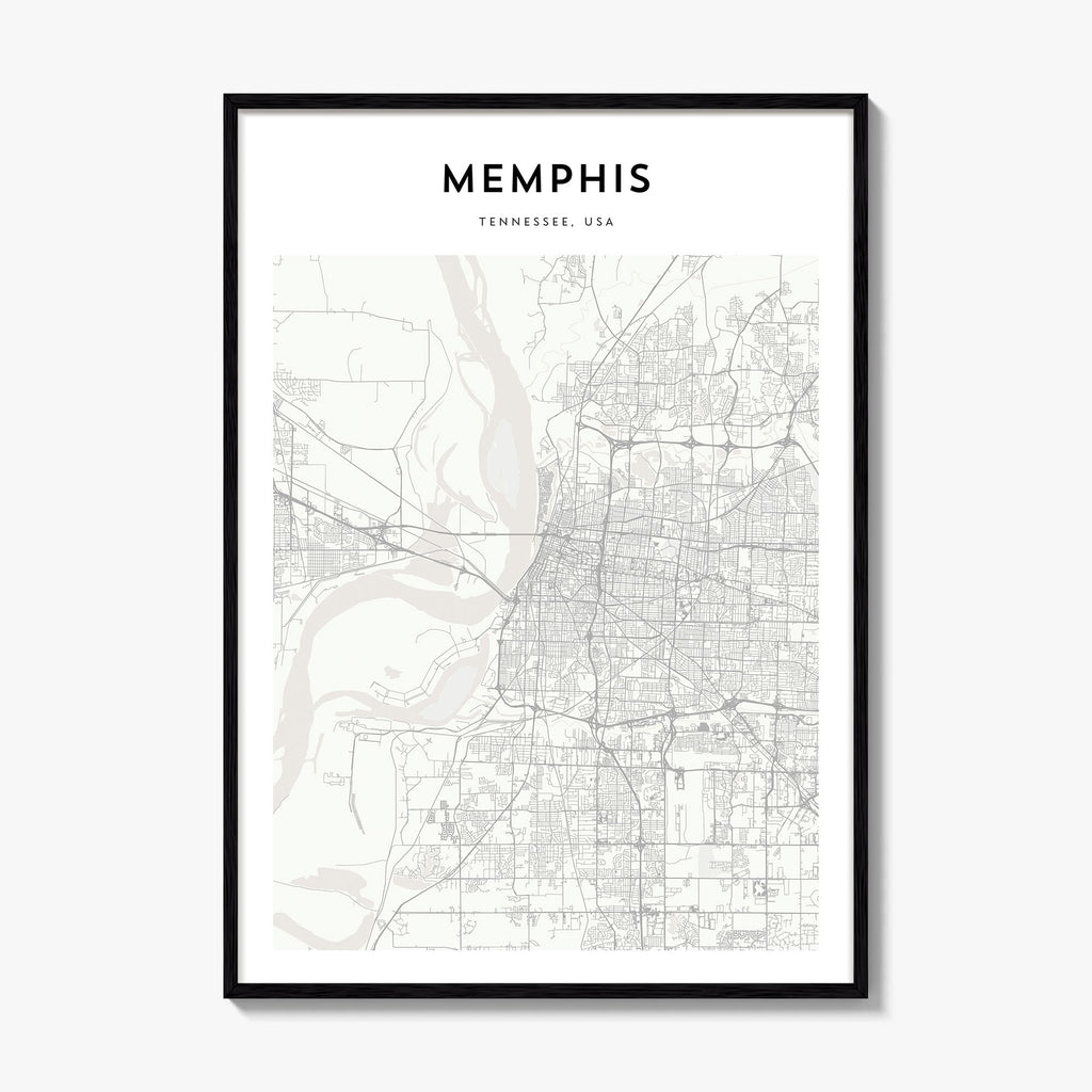 Memphis Map Poster