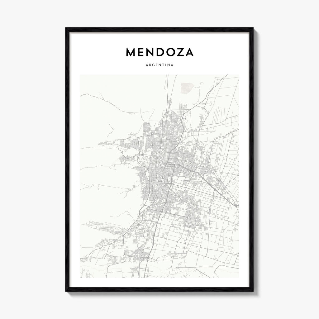 Mendoza Map Poster