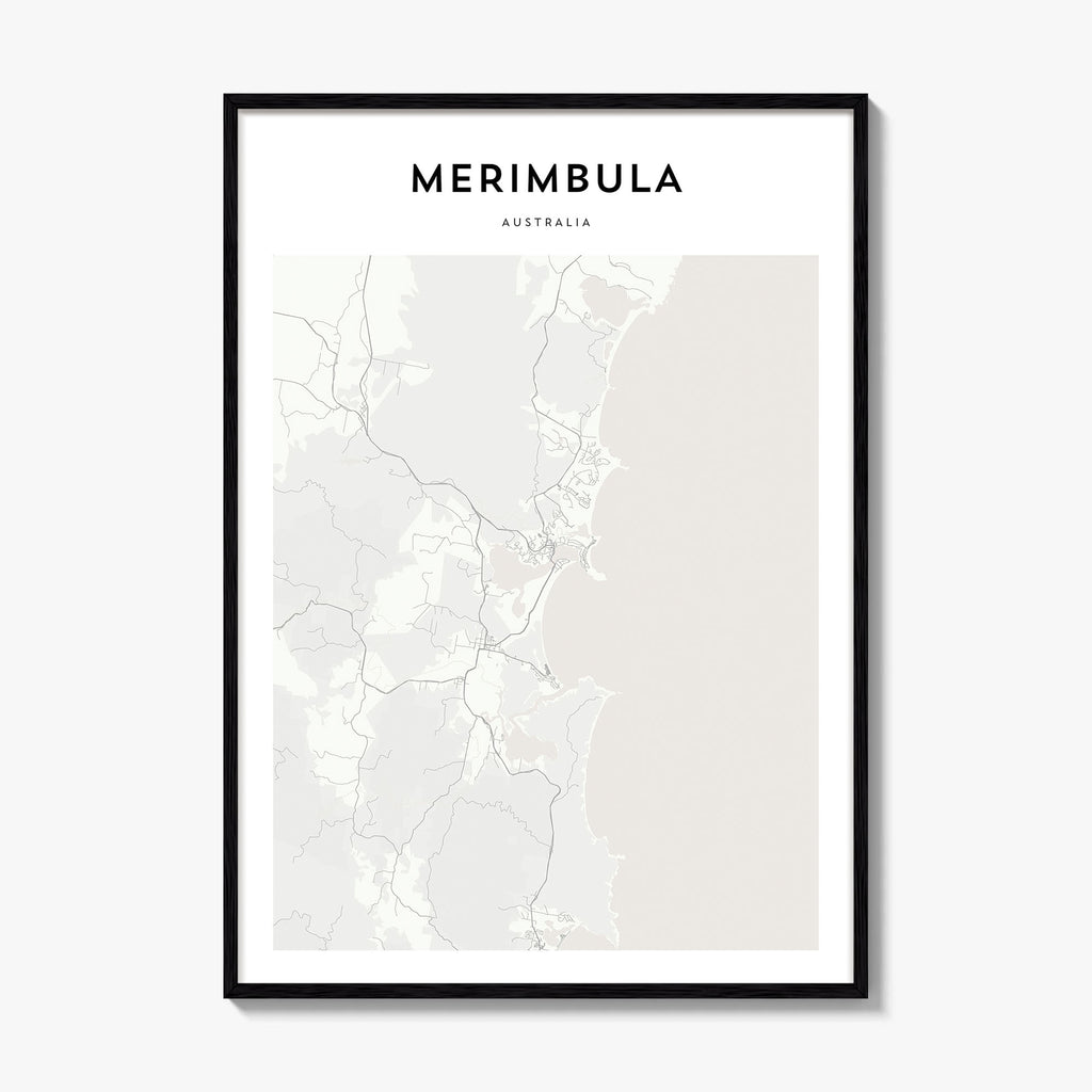 Merimbula Map Poster