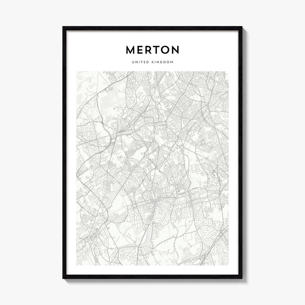 Merton Map Poster