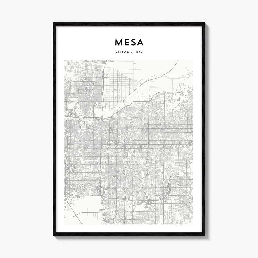 Mesa Map Poster