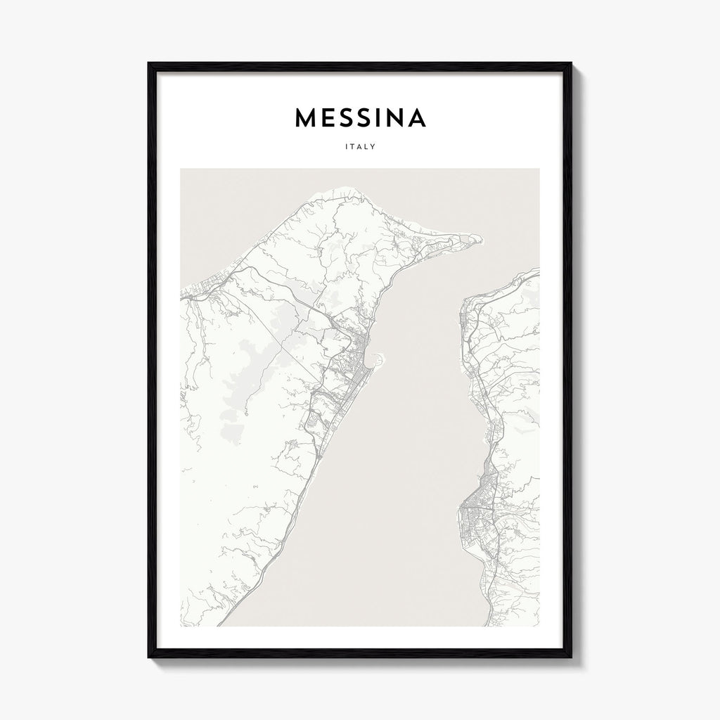 Messina Map Poster