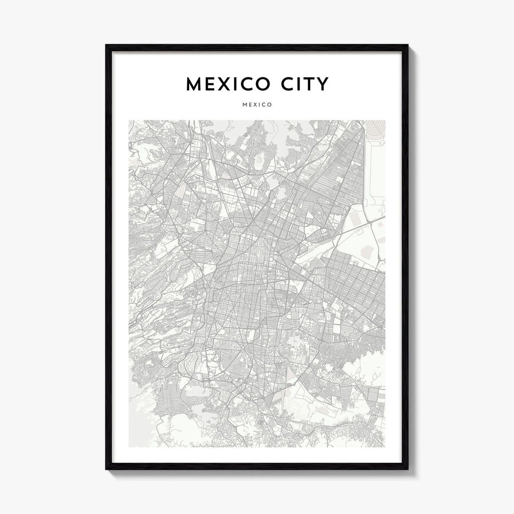 Mexico City Map Poster