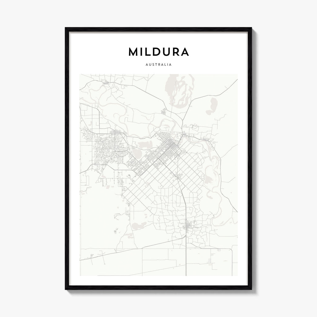 Mildura Map Poster