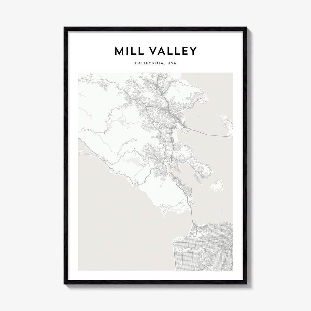 Mill Valley Map Poster