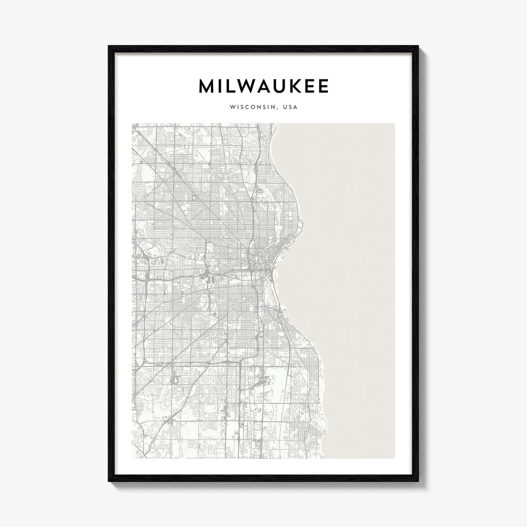 Milwaukee Map Poster