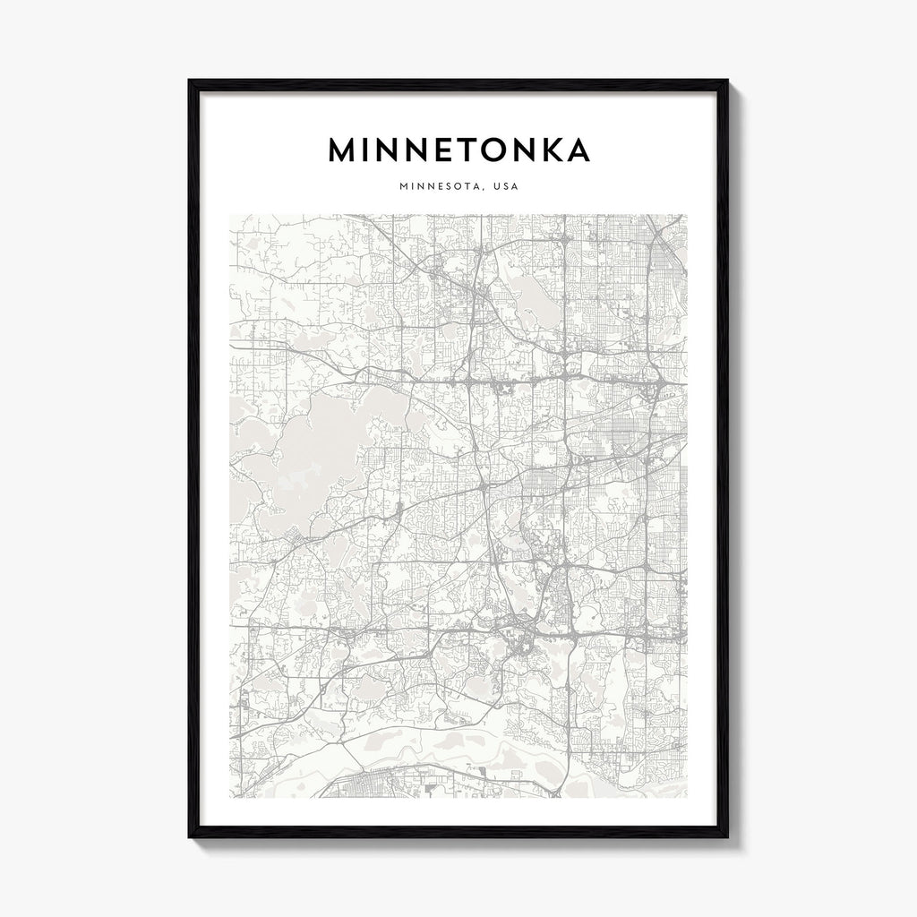 Minnetonka Map Poster