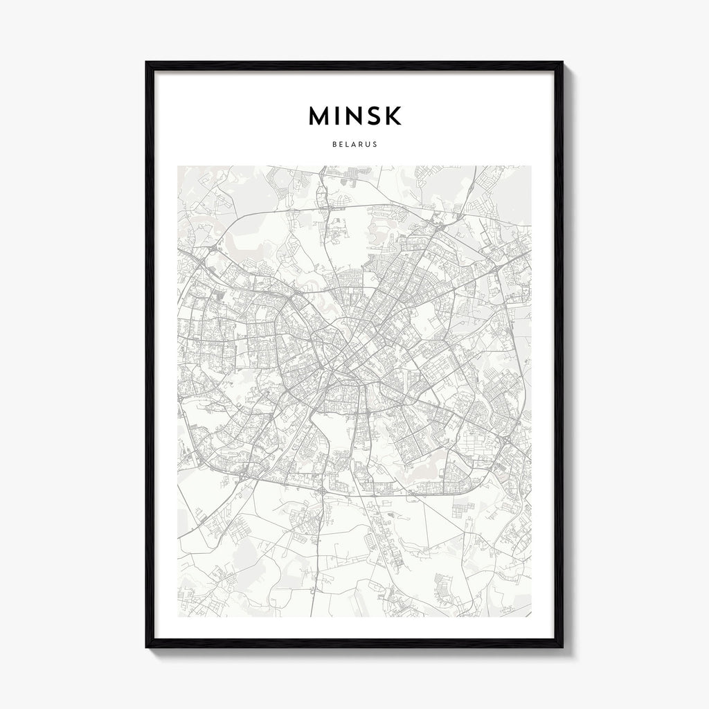 Minsk Map Poster