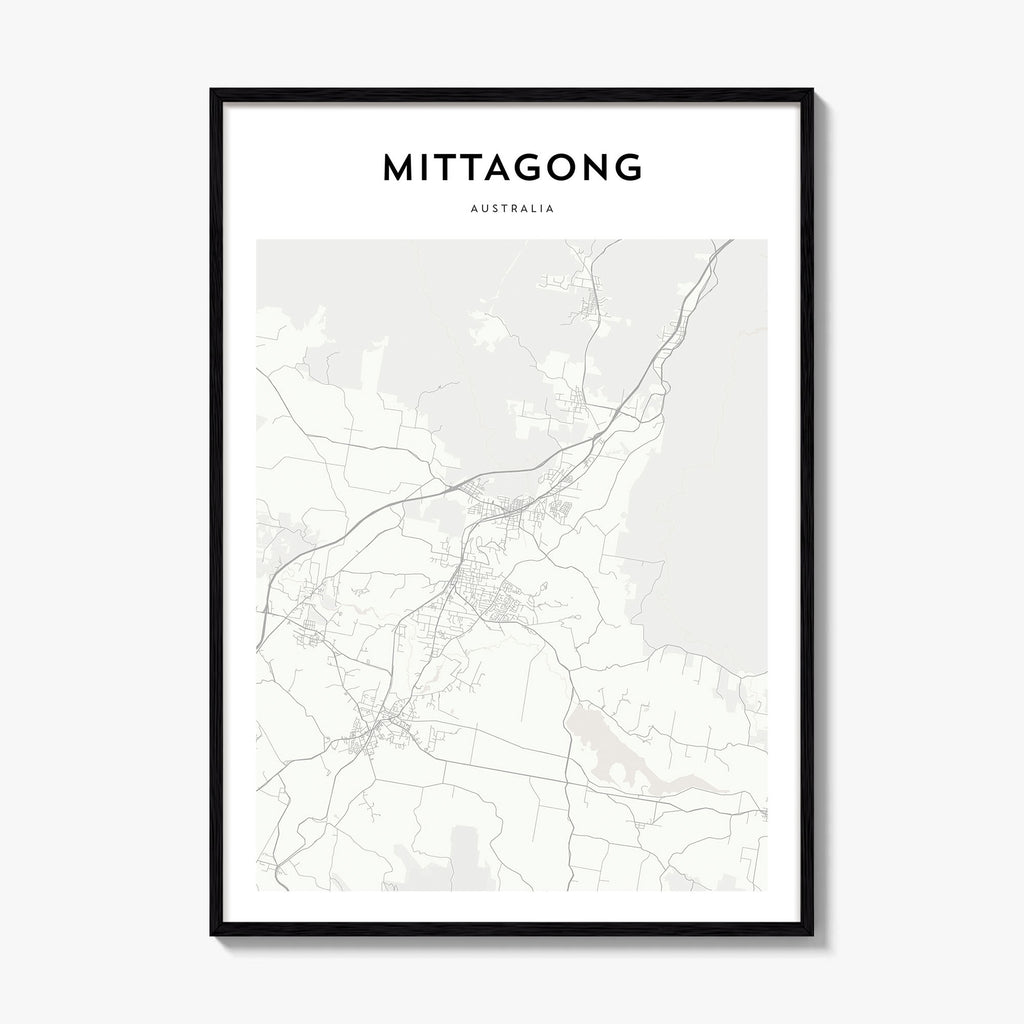 Mittagong Map Poster