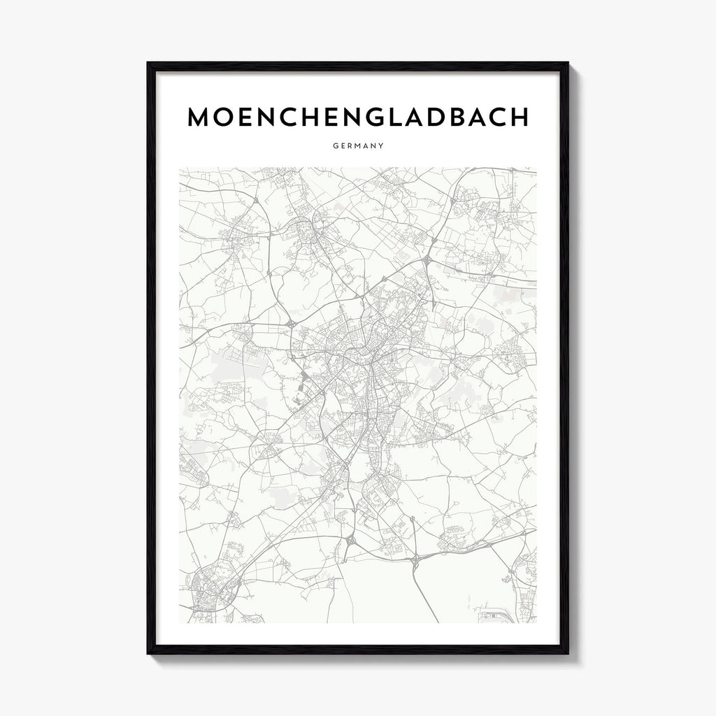 Moenchengladbach Map Poster