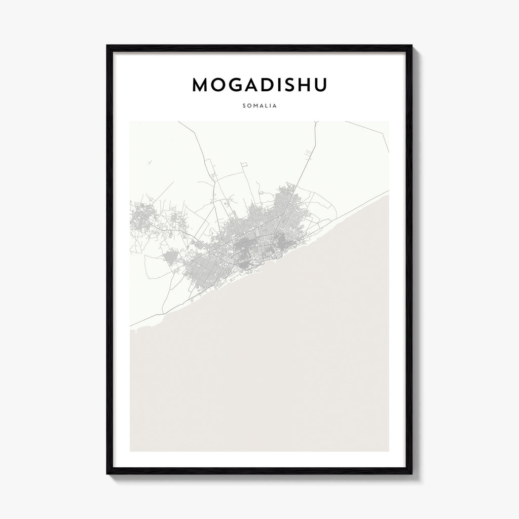 Mogadishu Map Poster