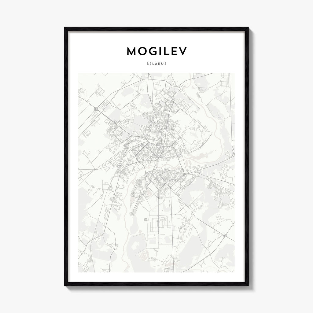 Mogilev Map Poster