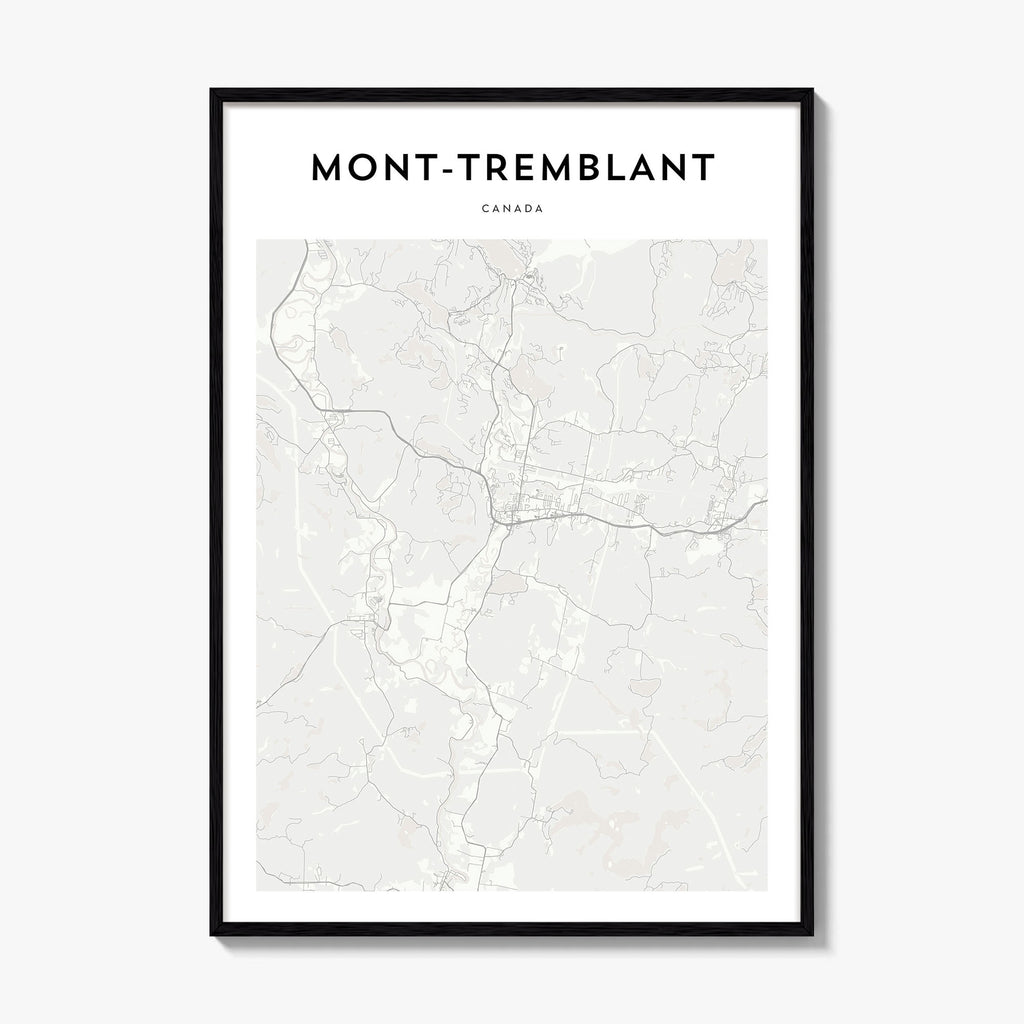 Mont Tremblant Map Poster