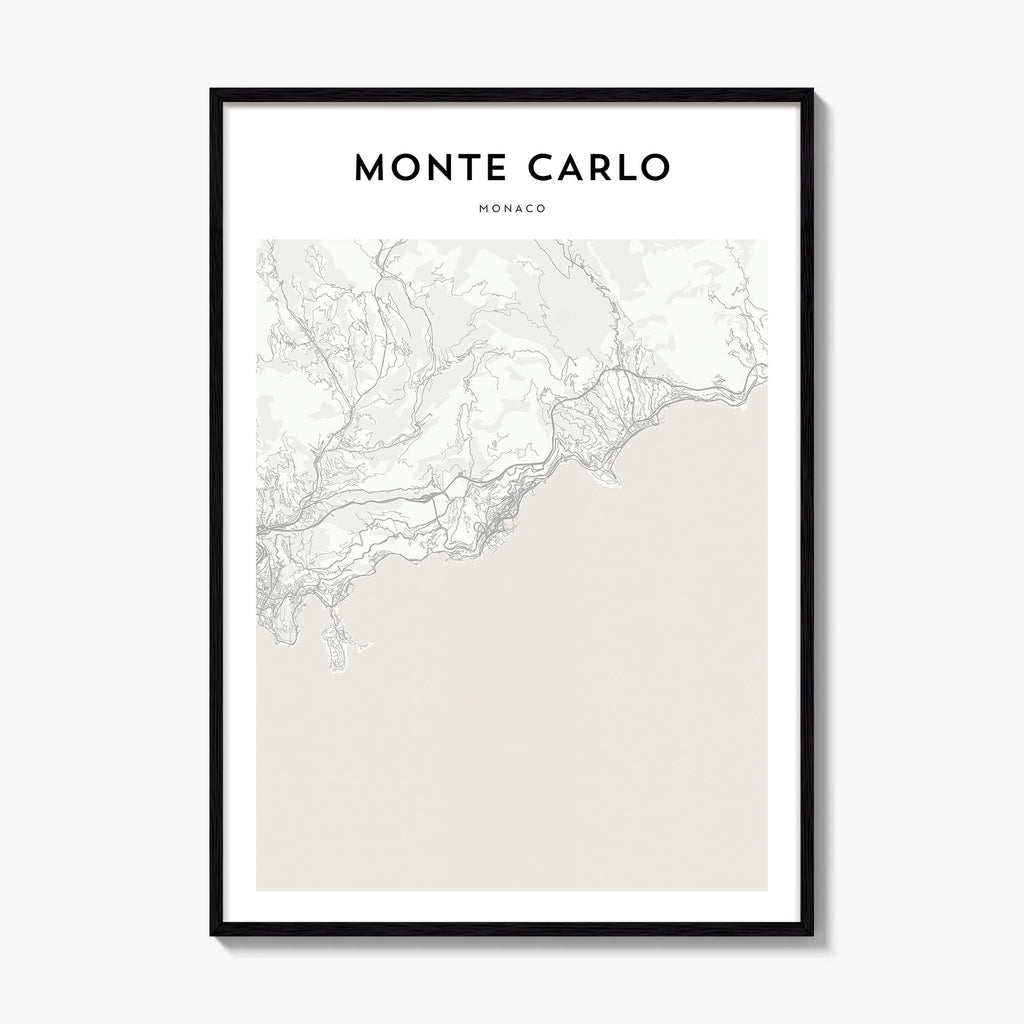 Monte Carlo Map Poster