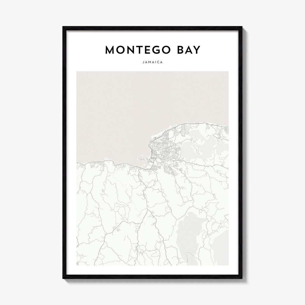 Montego Bay Map Poster