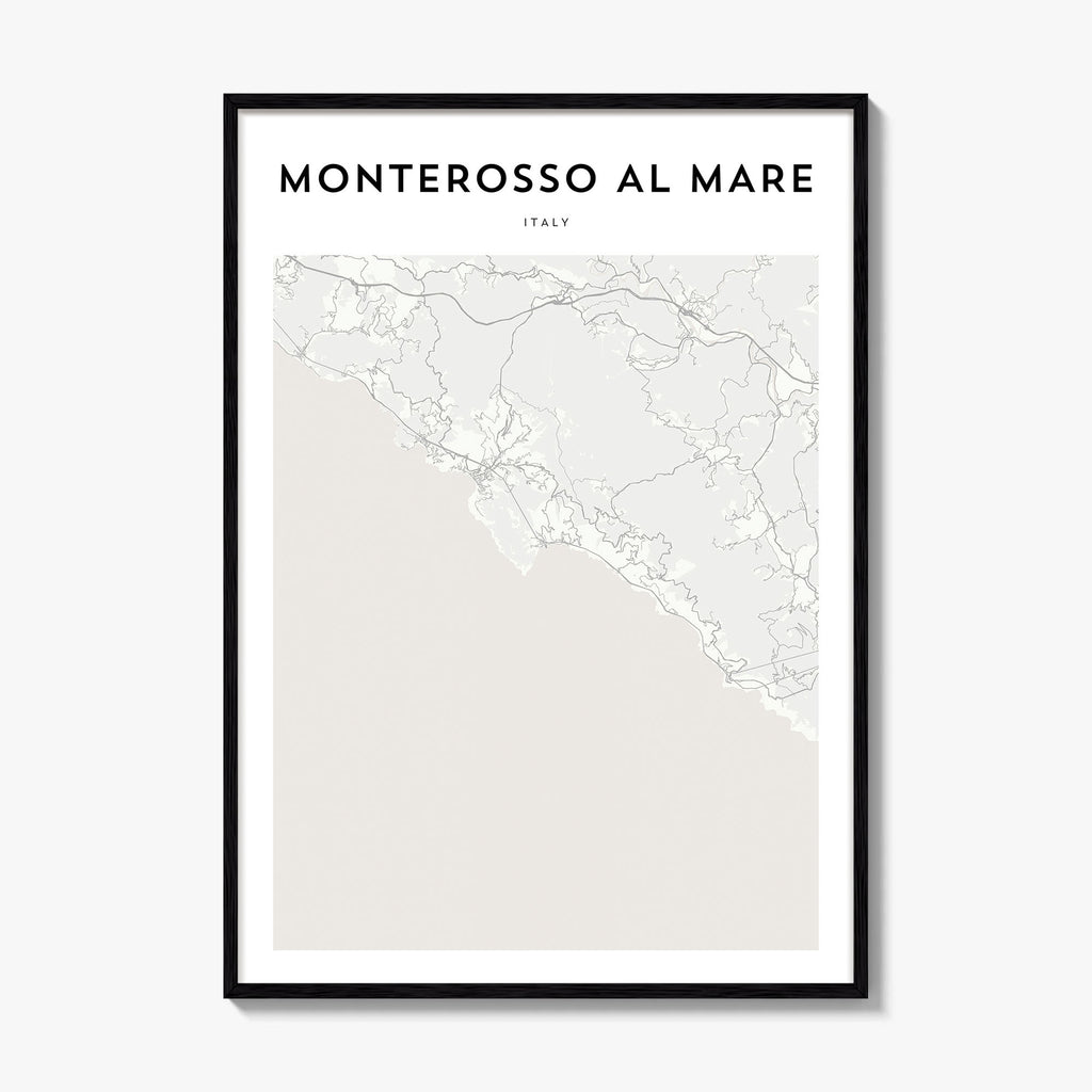 Monterosso Al Mare Map Poster