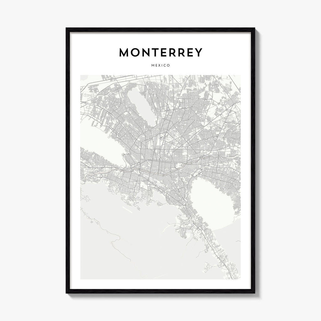 Monterrey Map Poster