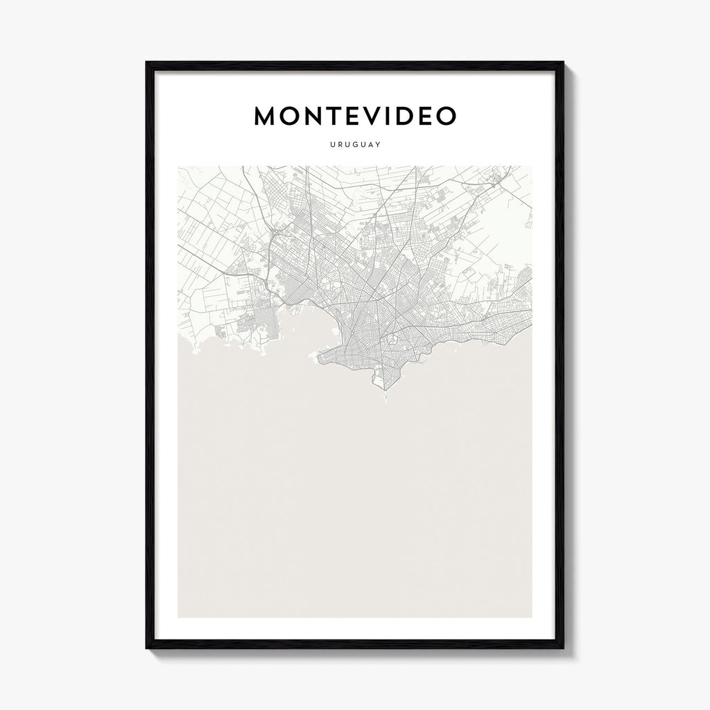 Montevideo Map Poster