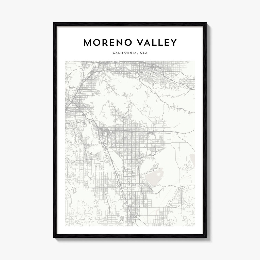 Moreno Valley Map Poster