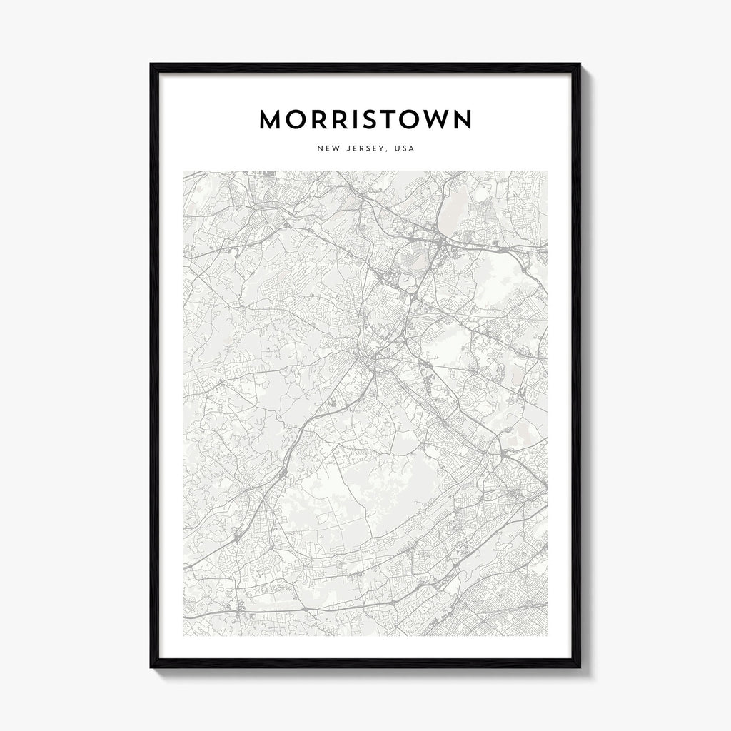 Morristown Map Poster