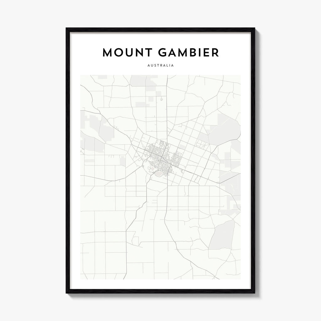 Mount Gambier Map Poster
