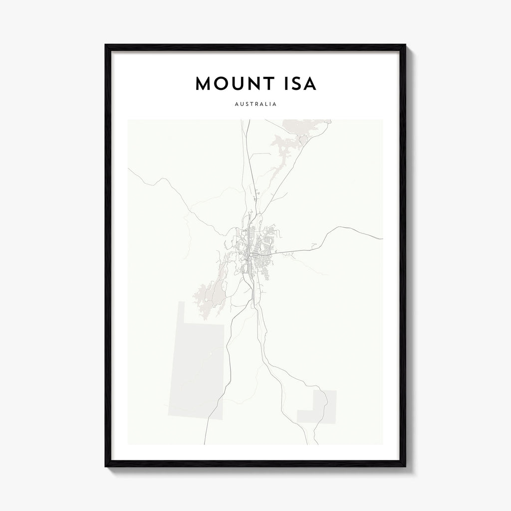 Mount Isa Map Poster