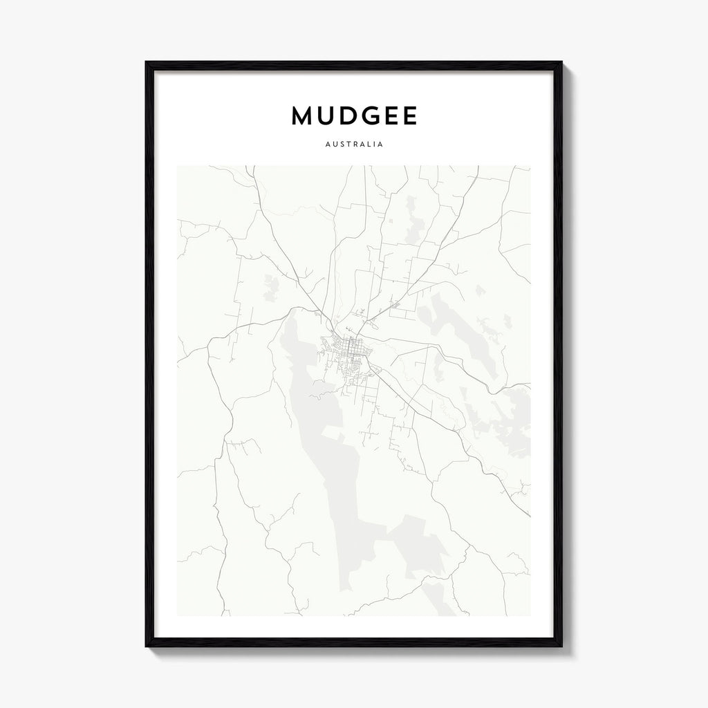 Mudgee Map Poster