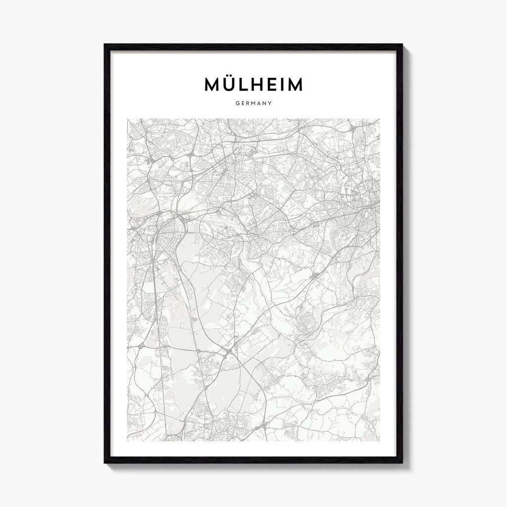 Muelheim Map Poster