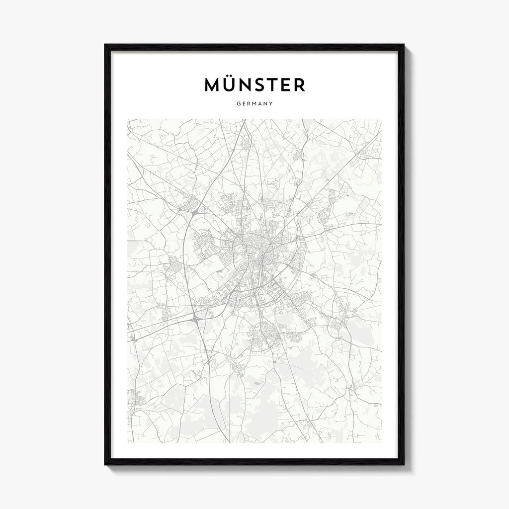 Muenster Map Poster