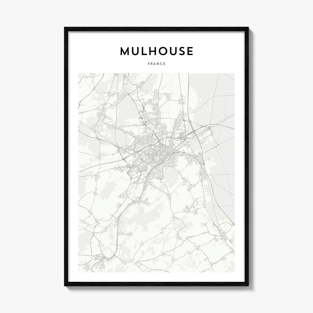 Mulhouse Map Poster
