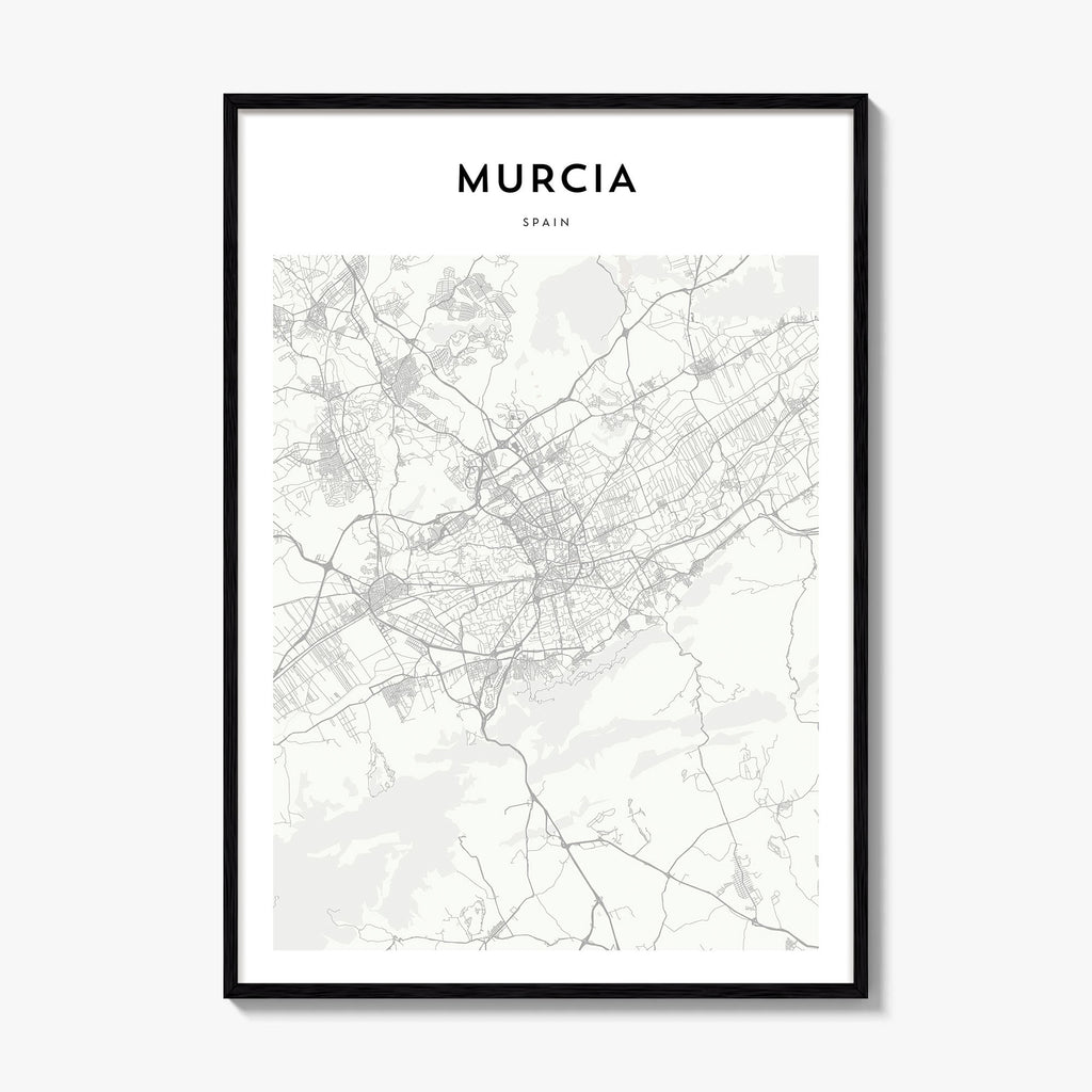 Murcia Map Poster