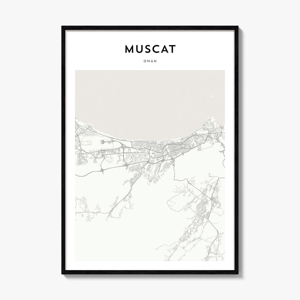 Muscat Map Poster