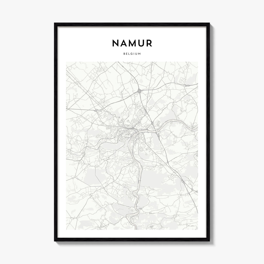 Namur Map Poster