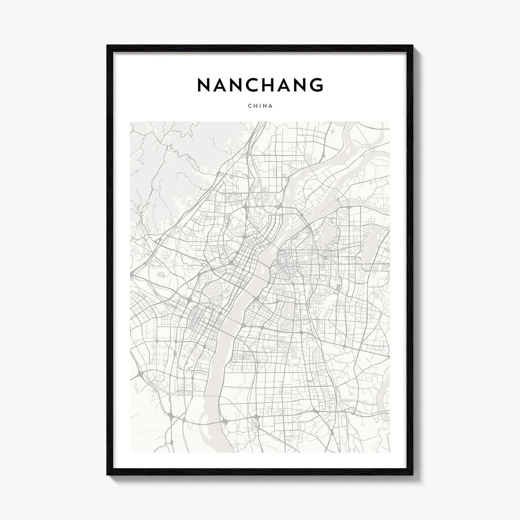 Nanchang Map Poster