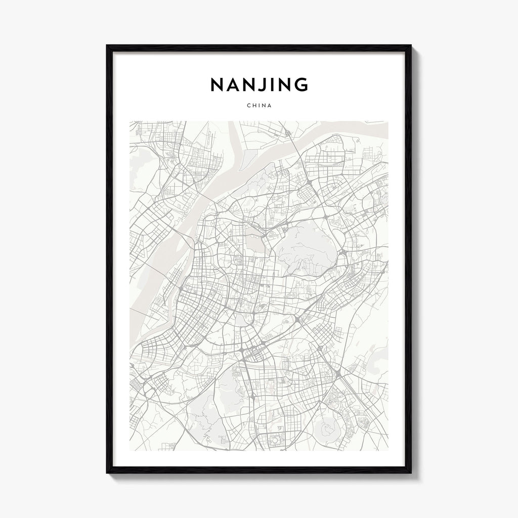 Nanjing Map Poster