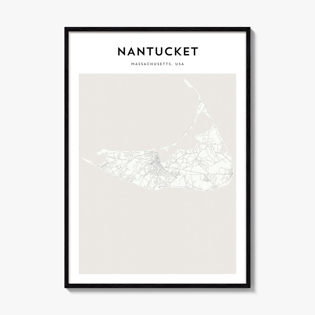 Nantucket Map Poster