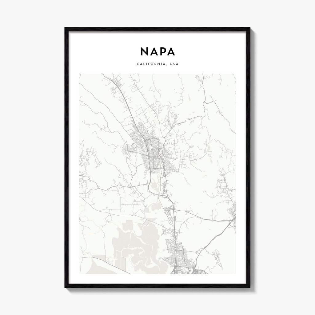 Napa Map Poster