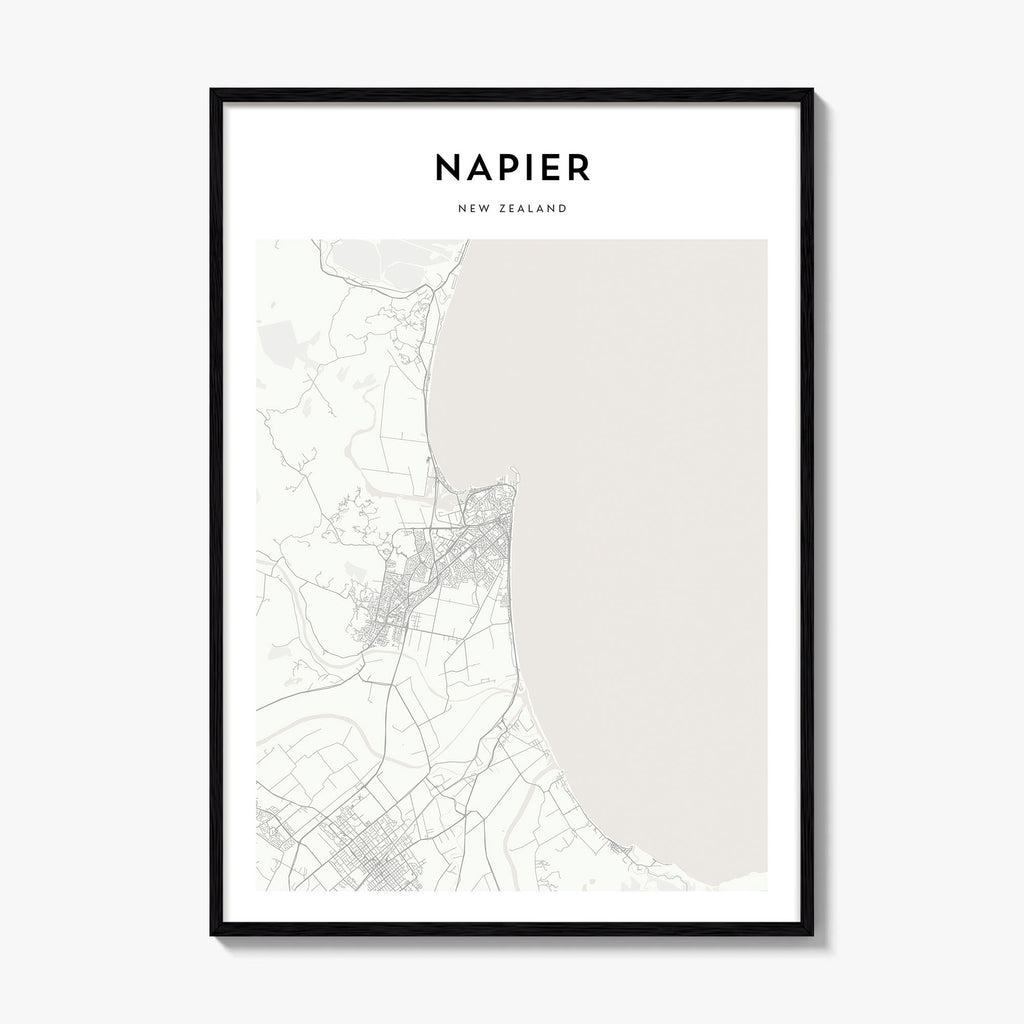 Napier Map Poster