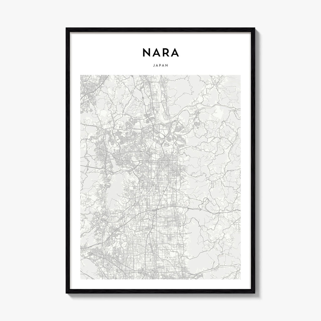 Nara Map Poster