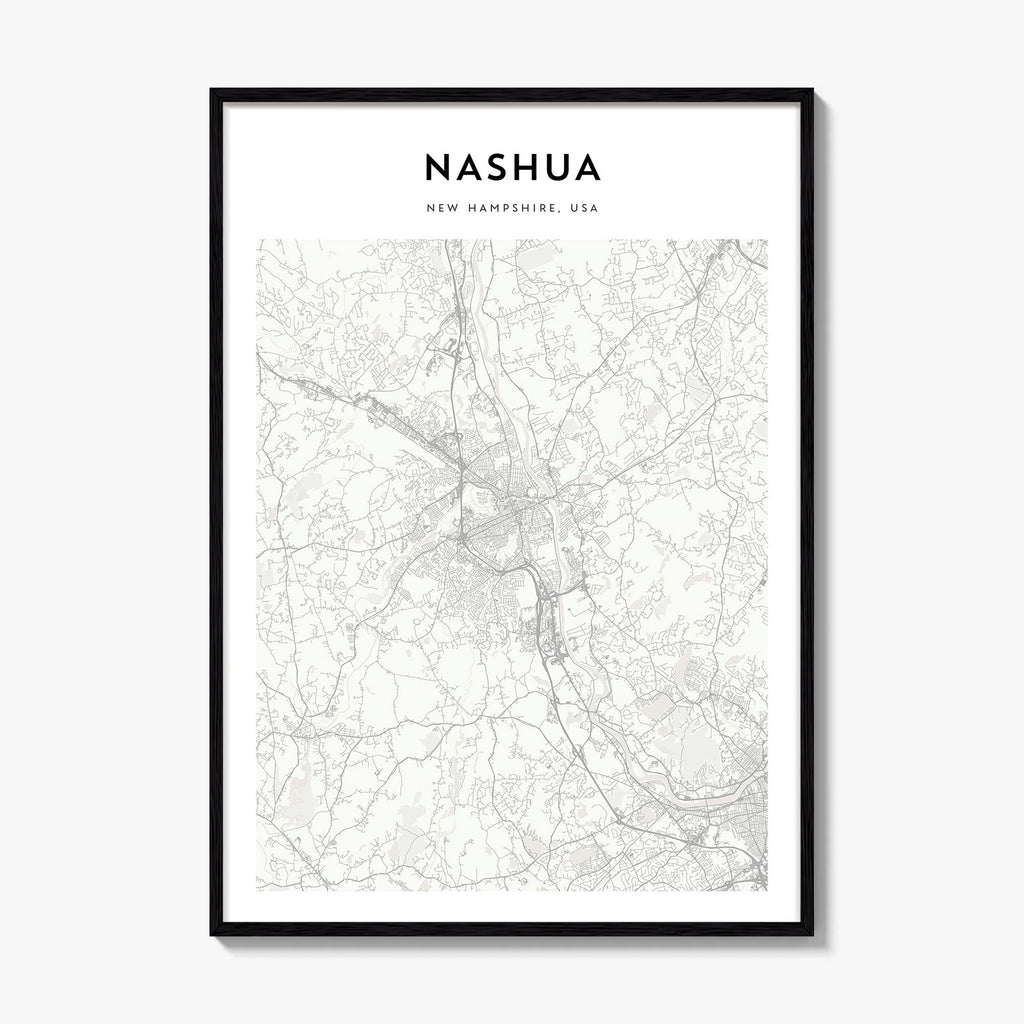 Nashua Map Poster