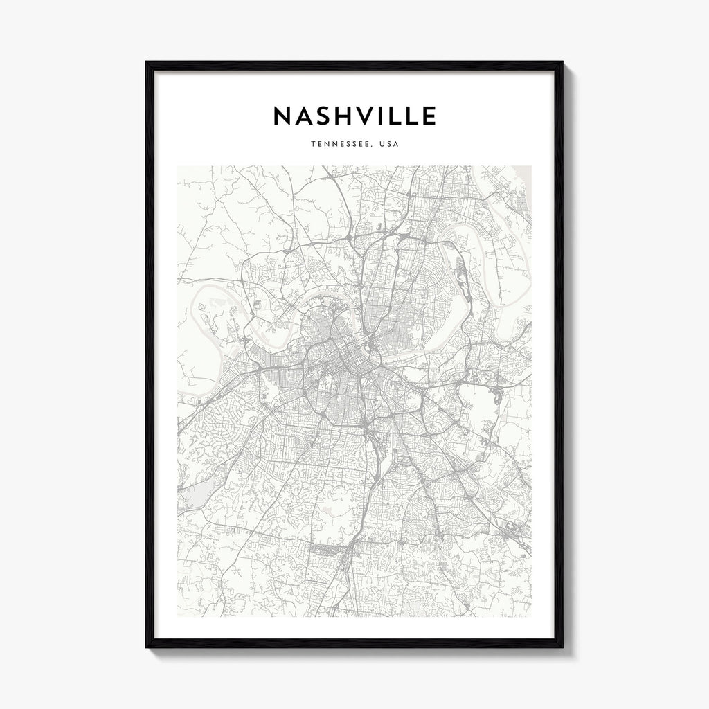 Nashville Map Poster